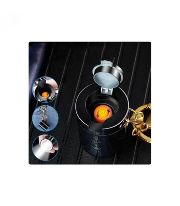 چراغ قوه شارژی فندک دار رنگارنگ