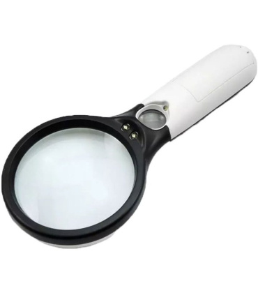 ذره بین دستی چراغ دار دو عدسی مدل 6902AB طرح سومو