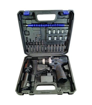 دریل پیچ گوشتی شارژی دوباطری 12ولت بهمراه متعلقات ویوارکس VIVAREX مدل VR12V-2A
