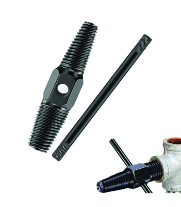 قلاویز چپ گرد لوله دو طرفه سایز 1/2 - 3/4 اینچ