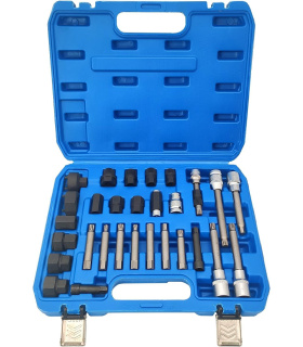 ست 30 عددی ابزار بازبست دینام خودرو با هزار خاری فولی فورتیکا FORTIKA مدل FA4235