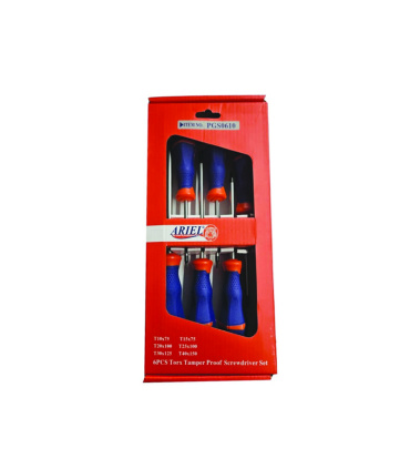 ست پیچ گوشتی 6 عددی تی T ستاره آریل ARIEL مدل PGS0610