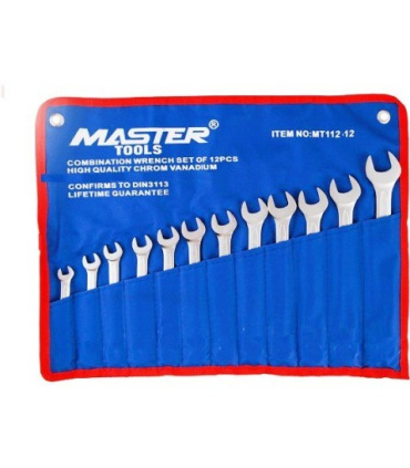 ست آچار 12 عددی دو سر تخت 6 تا 32 مسترتولز MASTER مدل MT112-12 اصل تایوان