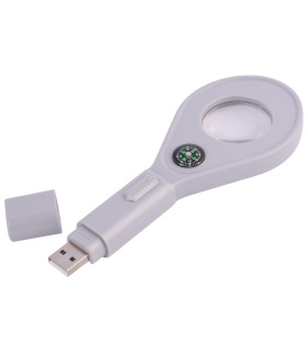 ذره بین دستی چراغ دار سایز 34mm مدل CCP109 شارژی