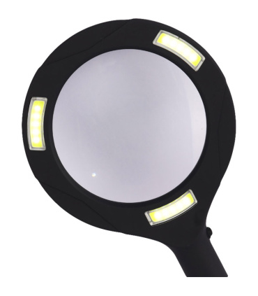 ذره بین دستی قطر 75mm چراغ دار 250 لومن باتری خور AA