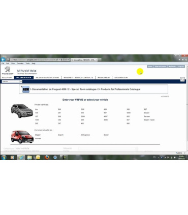 نرم افزار قطعه یابی و تعمیراتی پژو و سیتروئن Service Box