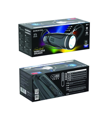جعبه باز | باتری خراب | اسپیکر چراغ قوه دار بلوتوثی بروفون BOROFONE مدل BR7