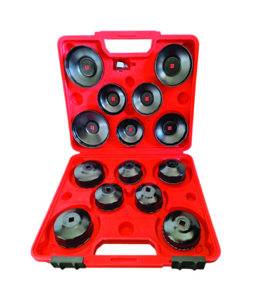 کیت 15 عددی آچار فیلتر روغن کاسه ای خودرویی فورتیکا FORTIKA مدل FA5053