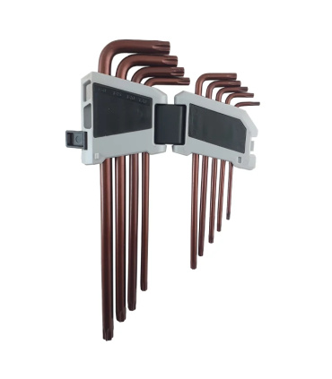 ست 9 عددی آچار ستاره ای T فوق بلند کمری جنس S2 مکس ول MAXWELL مدل T1119 تایوان