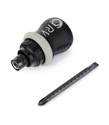 پیچ گوشتی مشتی جغجغه ای دو طرفه دو و چهارسو ضامندار CRV-LSD0002