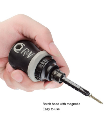 پیچ گوشتی مشتی جغجغه ای دو طرفه دو و چهارسو ضامندار CRV-LSD0002