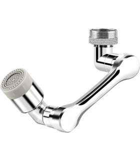 سر شیر چرخشی مفصلی تلسکوپی 360درجه جنس ABS مدل FAUCET SPLASH HEAD