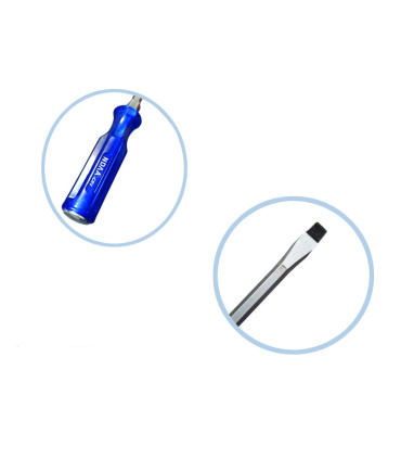 پیچ گوشتی دوسو تخت سایز 300*8 ضربه و آچارخور کریستالی NDAA طرح نوا