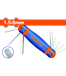 آچارآلن شش گوش 8 عددی چاقویی وادفو WADFOW مدل WHK1281