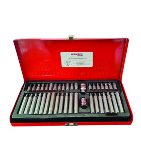 جعبه بیت 40 پارچه آلن شش گوش H و ستاره T و اِم M هزارخار هانسول HANSOL