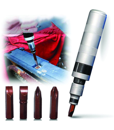 پیچ گوشتی تقه ای 12 پارچه به همراه قلاویز چپ گرد جنس S2 فورتیکا FORTIKA مدل FA1895