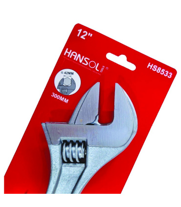 آچار فرانسه سایز 12 اینچ / 300 میلیمتر هانسول HANSOL مدل HS8533