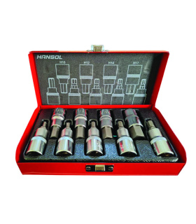 جعبه بکس 9 عددی آلن بکسی شش گوش H درایو 1/2 هانسول HANSOL مدل HS8558