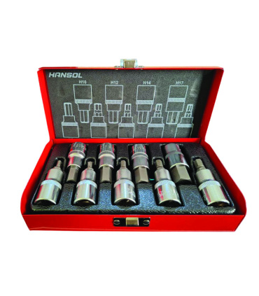 جعبه بکس 9 عددی آلن بکسی شش گوش H درایو 1/2 هانسول HANSOL مدل HS8558