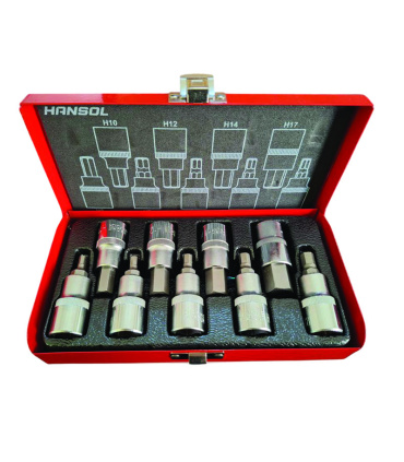جعبه بکس 9 عددی آلن بکسی شش گوش H درایو 1/2 هانسول HANSOL مدل HS8558