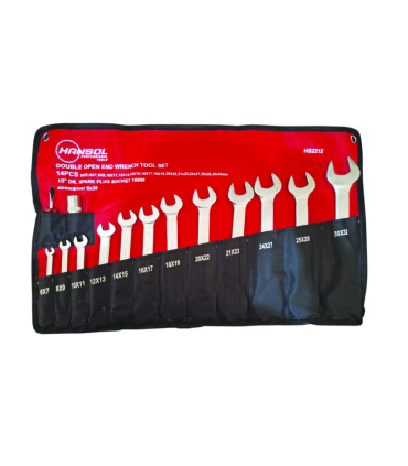 ست آچار 2+12 عددی دو سر تخت هانسول HANSOL مدل HS2212