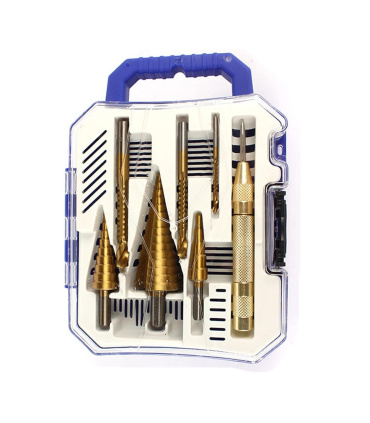 مجموعه 7 عددی مته کاجی ، مته شیار (برش) و سنبه نشان اتوماتیک بریکس BRIX مدل 7PCS