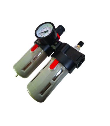 واحد مراقبت و تنظیم فشار دو قلو کمپرسور 1/2 ( رطوبت گیر و روغنکاری ) TAC مدل BFC-4000