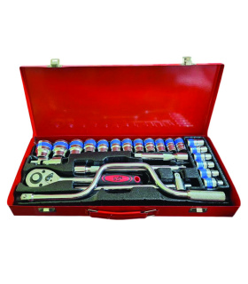 جعبه بکس 24 پارچه درایو 1/2 سان تولز SUN TOOLS مدل SU724S