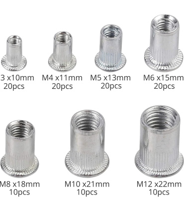 انبر مهره پرچ کن دو دسته M3 تا M12 سایز 12 اینچ فورتیکا FORTIKA مدل FA5244