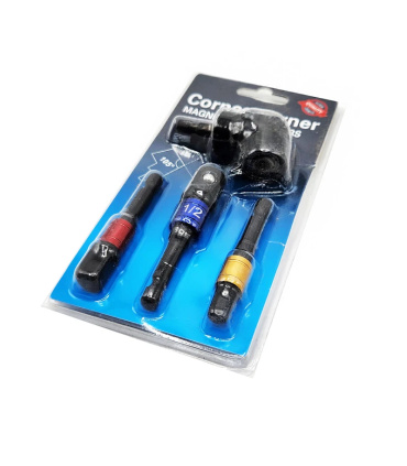 ست 4عددی رابط چپقی مینی بهمراه سر دریلی بکس خور درایوهای 1/4-3/8-1/2 فورتیکا FORTIKA مدل CORNER TURNER