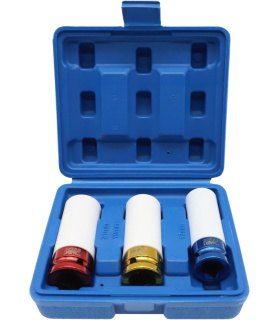 ست بکس بلند 3 عددی روکش پلاستیکی مخصوص رینگ اسپرت درایو 1/2 باس BOSS مدل BS3 جنس CR-MO