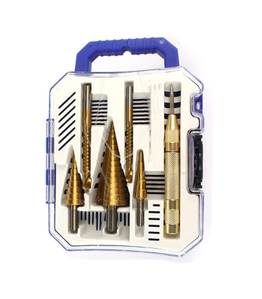 جعبه باز | مجموعه 6 عددی مته کاجی ، مته شیار (برش) و سنبه نشان اتوماتیک فورتیکا FORTIKA مدل +POWER