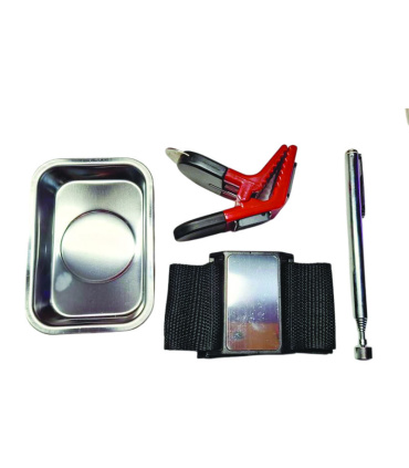 ست 4 عددی نگهدارنده مغناطیسی ابزار( مچ بند - کاسه - خودکار تلسکوپی - گیره نگهدارنده قلم مو)  XIANFENG مدل XF6056