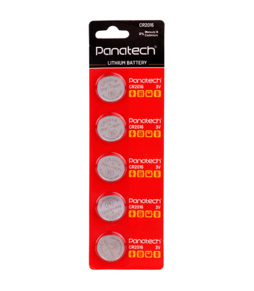 باتری سکه ای Panatech CR2016 بسته 5 عددی