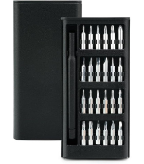 ست پیچ گوشتی 24 پارچه ساعتی الکترونیکی مدل 6024 دسته فایبر