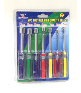 ست پیچ گوشتی بکسی 7 عددی سایز 5 تا 12 میلیمتر XR TOOLS