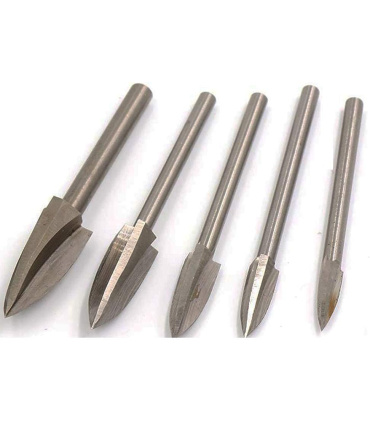 ست 5 عددی فرز فرم چوب ساب نیزه ای سه پر مینیاتوری