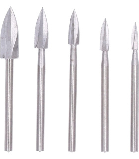 ست 5 عددی فرز فرم چوب ساب نیزه ای سه پر مینیاتوری