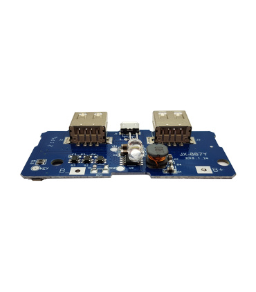 ماژول پاور بانک POWER BANK با خروجی 1A و 2A با نمایشگر وضعیت باتری مدل JX-887Y