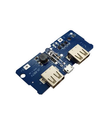 ماژول پاور بانک POWER BANK با خروجی 1A و 2A با نمایشگر وضعیت باتری مدل JX-887Y