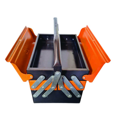 جعبه ابزار فلزی 30 سانت 3 طبقه تبریز ابزار غفاری مدل 303