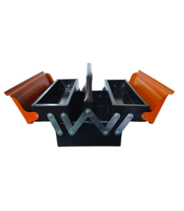 جعبه ابزار فلزی 30 سانت 2 طبقه تبریز ابزار غفاری مدل 302