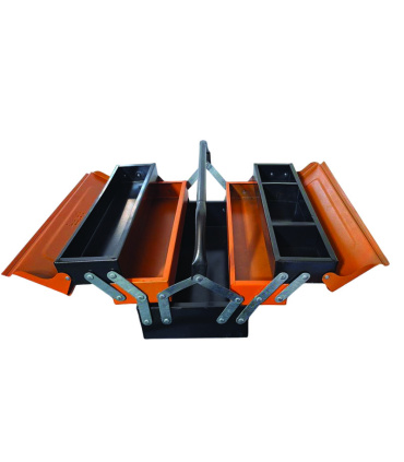 جعبه ابزار فلزی 40 سانت 3 طبقه تبریز ابزار غفاری مدل 403