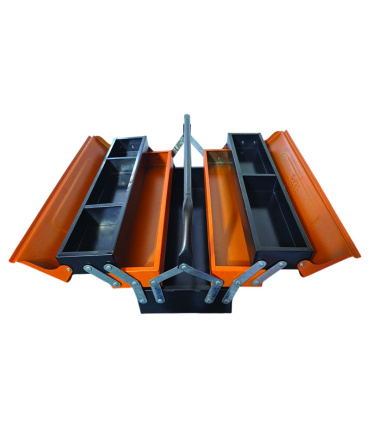 جعبه ابزار فلزی 50 سانت 3 طبقه تبریز ابزار غفاری مدل 503