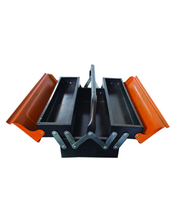 جعبه ابزار فلزی 40 سانت 2 طبقه تبریز ابزار غفاری مدل 402