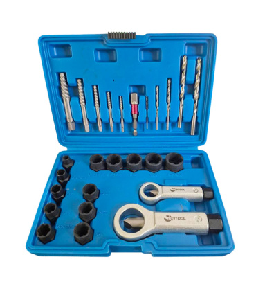 مجموعه 26 عددی کیت درآر انواع پیچ و مهره شکسته، هرز و گرد شده آاس تول AS TOOL مدل AS26