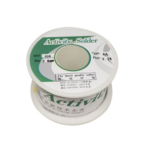 سیم لحیم 50 گرم قطر 0.8میلیمتر 63قلع/37سرب ژونگ شی ZHONGSHI