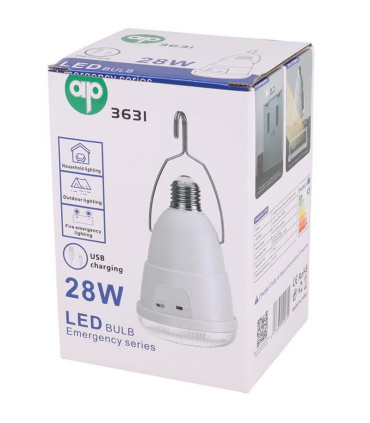 لامپ آویز دار شارژی AP 3631 28W + پنل خورشیدی