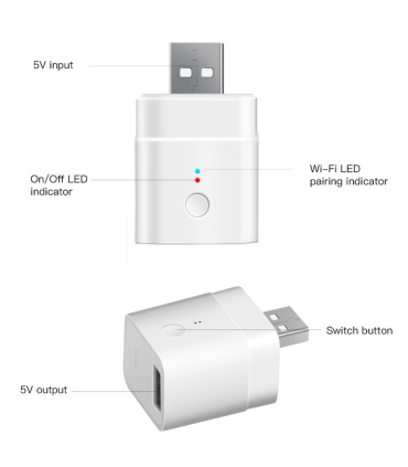 آداپتور هوشمند 5 ولت SONOFF MICRO با قابلیت کنترل از طریق WiFi