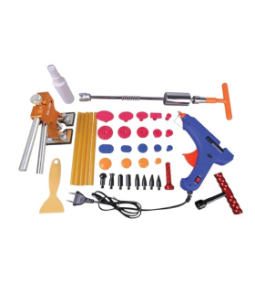 کیت ابزار صافکاری تقه ای تگرگ کش چسبی بهمراه متعلقات الکا تولز LK TOOLS مدلC2016